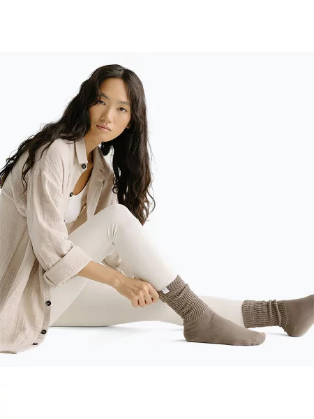 Шкарпетки JOYINME Ground Yourself taupe brown коричневі