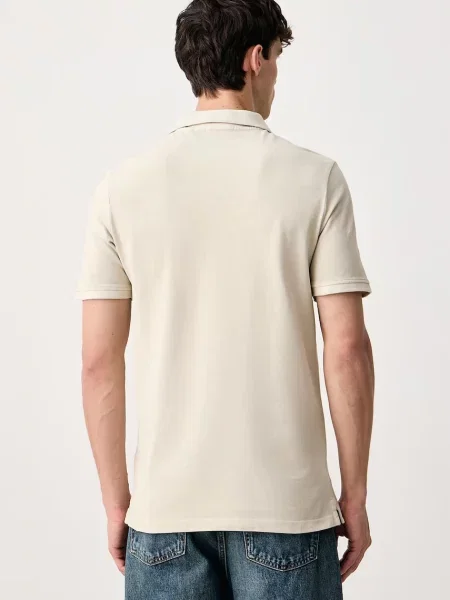 Tricou polo Guess bej