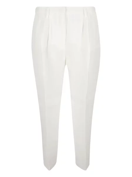 Pantaloni Fabiana Filippi plisate alb