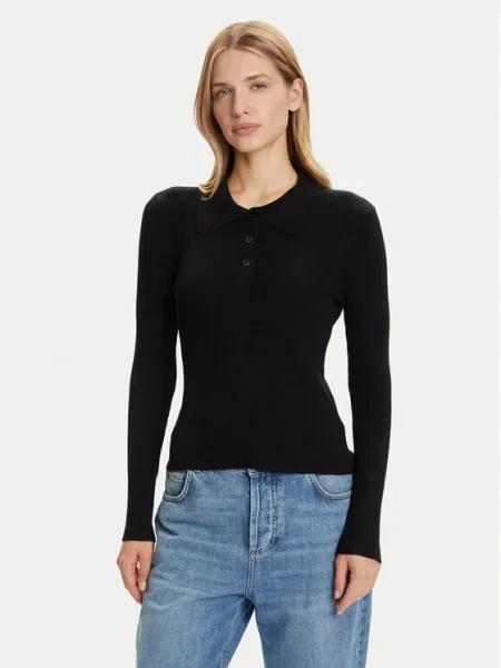 Vero Moda Pulover Siljerib negru
