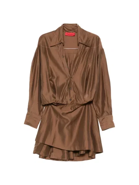 Rochie mini Thelatest de costum maro