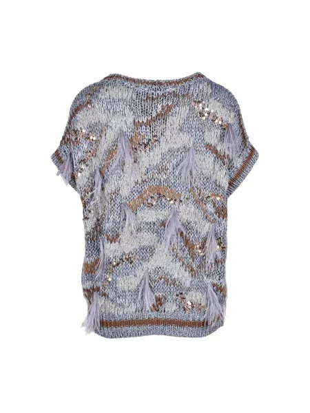 Sweter Brunello Cucinelli szary