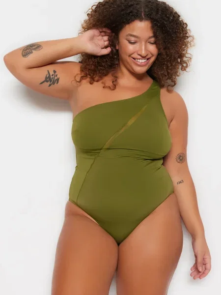 Stroj jednoczęściowy Trendyol czarny