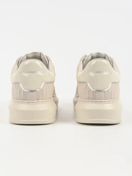 Sneakerși Karl Lagerfeld din nubuc bej