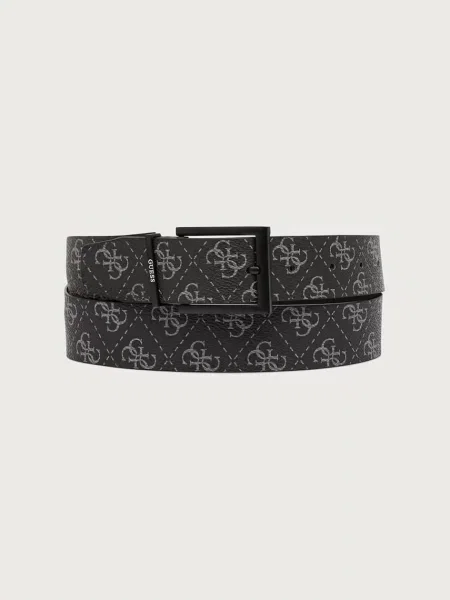 Guess curea pentru bărbați cu imitație de piele negru