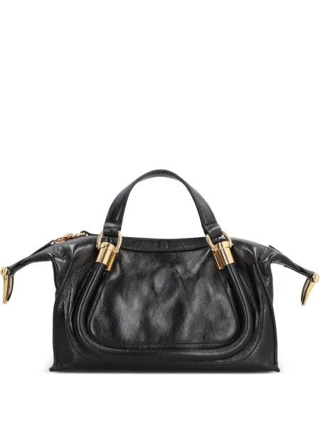 Geantă shopper Chloé din piele negru
