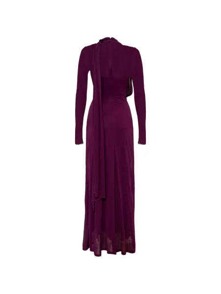 Rochie maxi Acler drapată violet