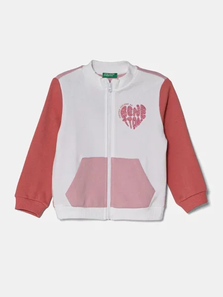United Colors of Benetton Dětská mikina bílá