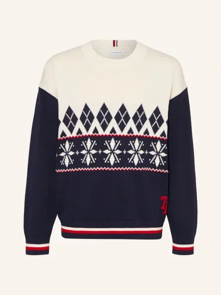 Tommy Hilfiger Svetry / červená / tmavě modrá bílá
