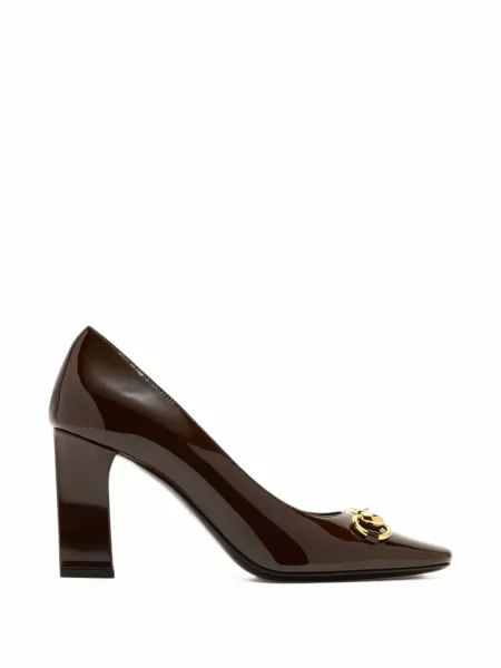 Pantofi cu toc Gucci maro