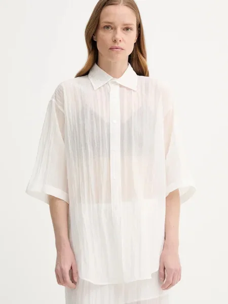 Filippa K cămașă cu guler clasic relaxed alb