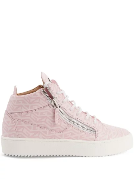 Sneakerși Giuseppe Zanotti Kriss cu imagine roz