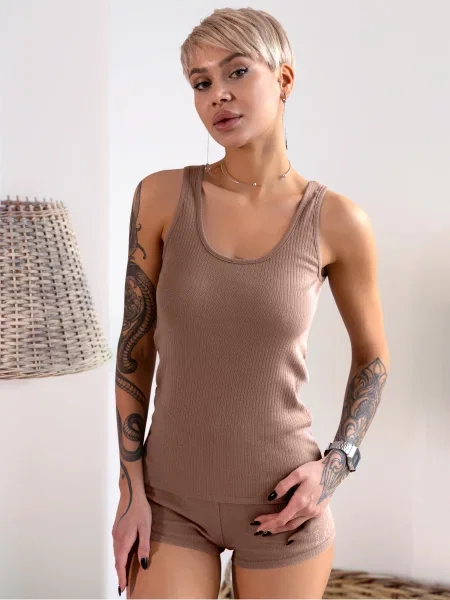 Майка для дому Leinle коричневий