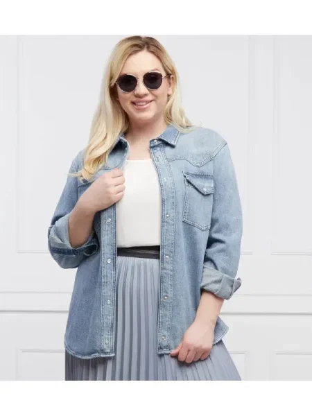 Persona by Marina Rinaldi Cămașă FARRO Plus size | denim albastru