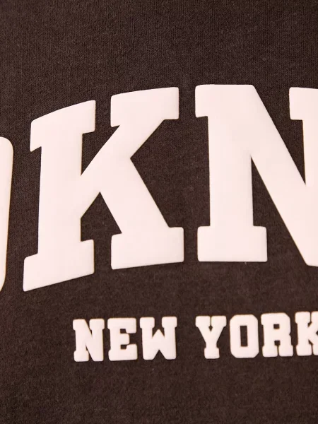 DKNY melegítőfelső női pamuttal barna