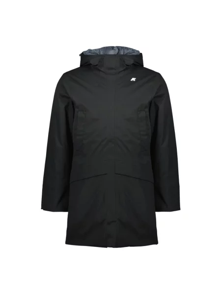 Parka K-way z twillu czarna