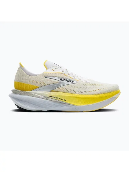 Дамски обувки за бягане Brooks Hyperion Max 4 white/cyber yellow/black бяло