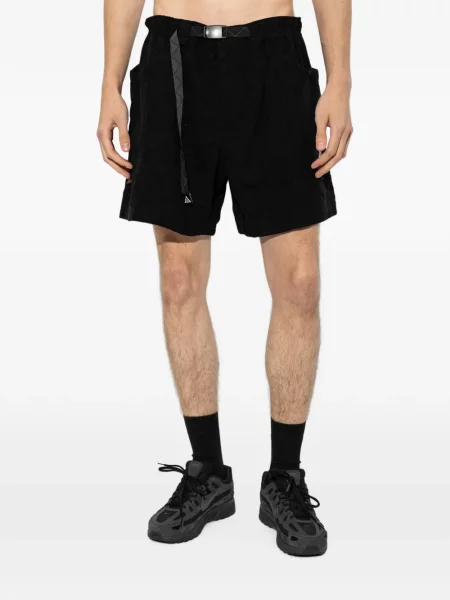 Ζωσμένος σορτς Nike κοτλέ μαύρο
