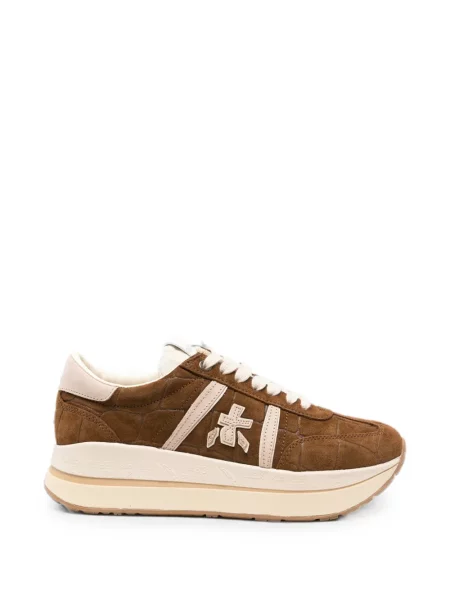 Sneakerși Premiata cu autograf maro