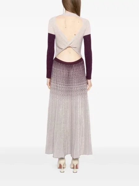 Rochie Saiid Kobeisy tricotate de costum violet