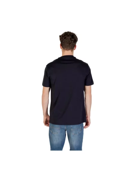 Koszulka Armani Exchange z krótkim rękawem z logo granatowa