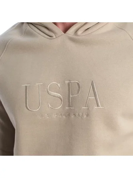 Bluza z kapturem U.s Polo Assn. z kapturem beżowa