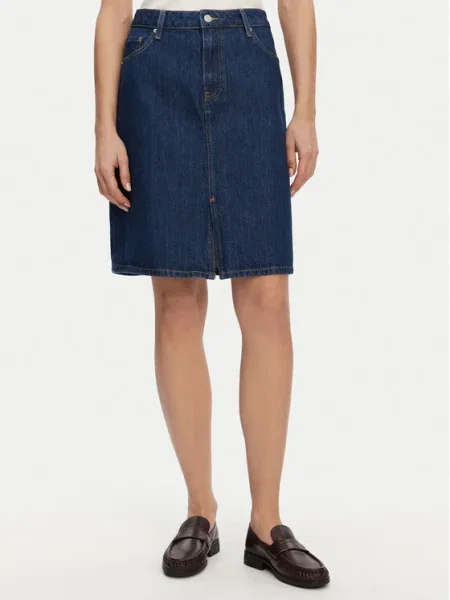 Tommy Hilfiger Fustă de blugi Bleumarin albastru