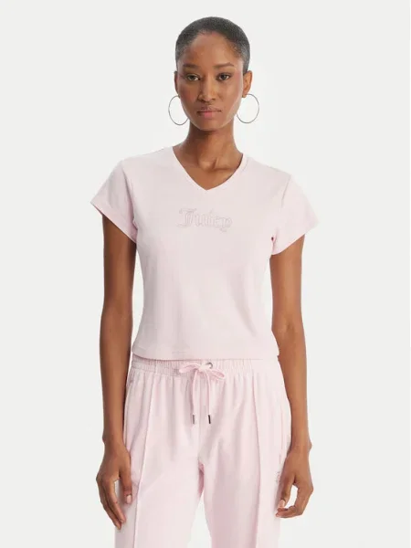 Juicy Couture Póló Capped rózsaszín