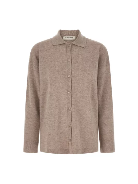 Kardigan Max Mara wełniany beżowy