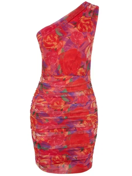 Trendyol Rochie galben / galben curry / verde roșu