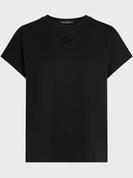 Футболка Karl Lagerfeld з лого чорна
