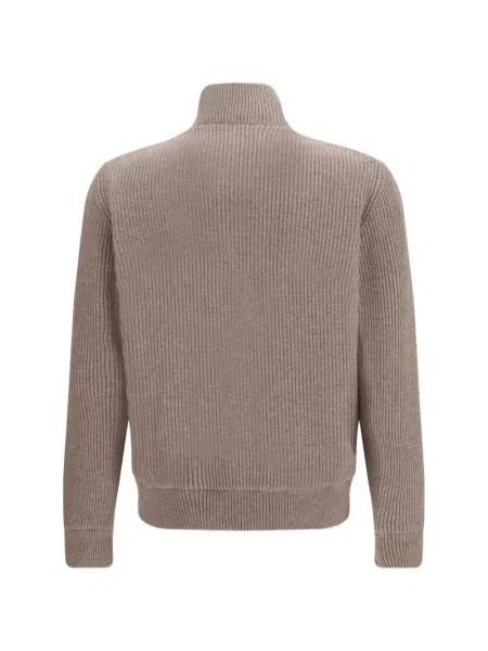 Geacă Brunello Cucinelli din piele de căprioară maro