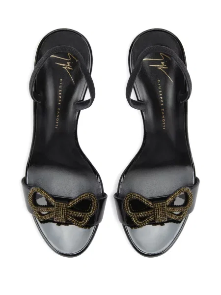 Sandale Giuseppe Zanotti cu funde slingback negru