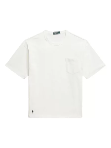 Pletene sportske kratke hlače Polo Ralph Lauren s printom bijela