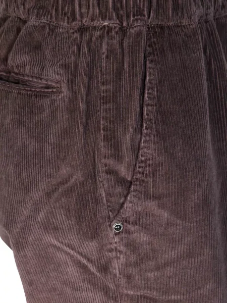 Pantaloni White Sand de catifea cord alb