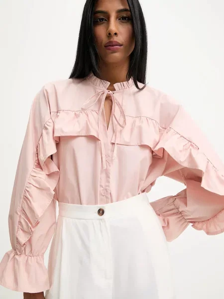 Рубашка Answear.lab розовая