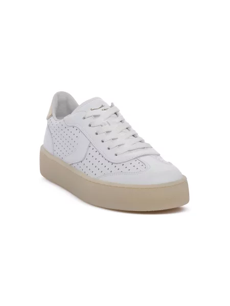 Pantofi Voile Blanche plasă alb