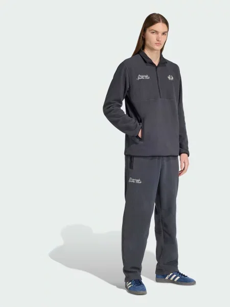 Флисовый свитер Adidas серый