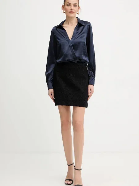 Спідниця Guess ZITA mini пряма чорний