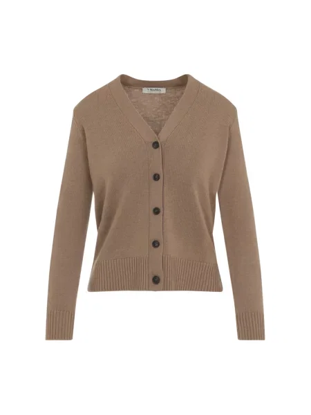 Sweter Max Mara wełniany brązowy