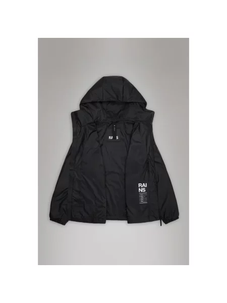 Ocieplana wiatrówka Rains retro czarna