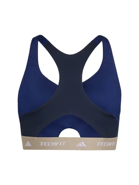 ADIDAS PERFORMANCE Sportski grudnjak bež / mornarsko plava / tamno plava bijela
