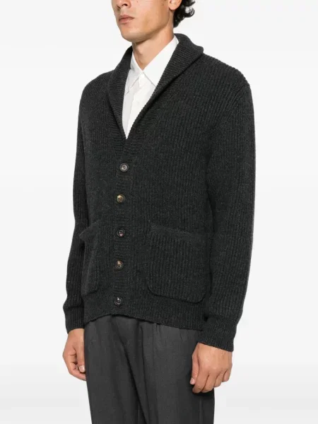 Gulerat cardigan Eleventy gri