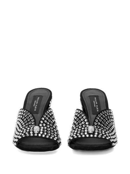 Sandale Philipp Plein din piele de căprioară negru