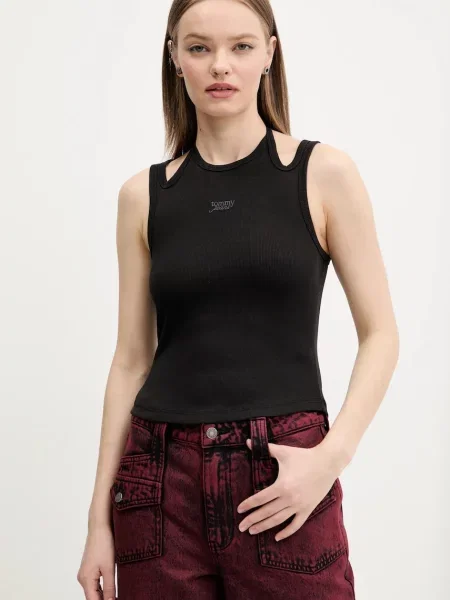 Топ Tommy Jeans черно