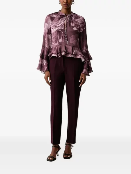 Bluză Guess cu model floral cu imagine violet