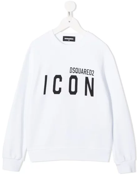 Bluza z kapturem dziecięca Dsquared2 biała