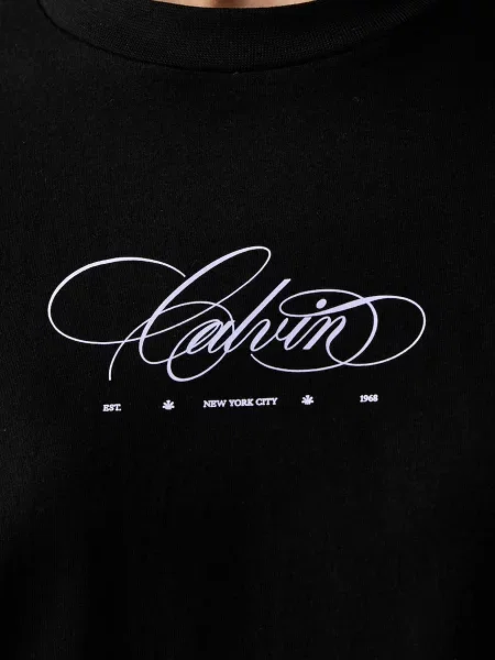 Calvin Klein Jeans тениска дамска от черно