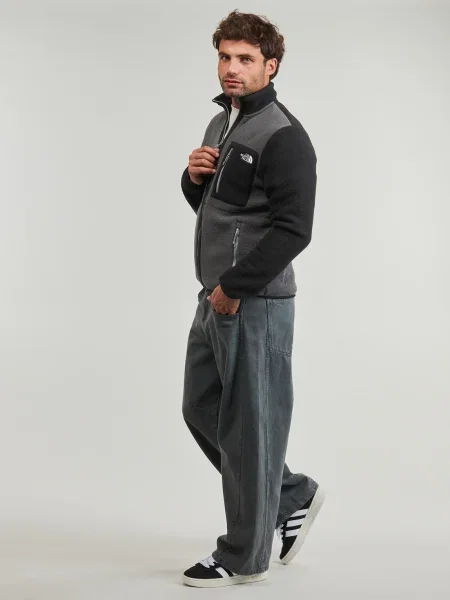 Geacă The North Face din fleece gri