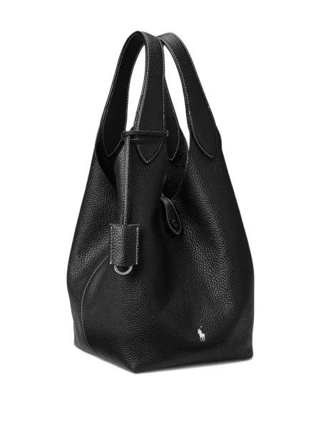 Zateplené pruhované tričko Polo Ralph Lauren s výšivkou zelené